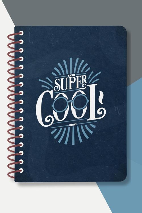 A5 Spiralli Okul Defteri | 80 Yaprak| Krem Kağıt | Karton Kapak | Spiralli