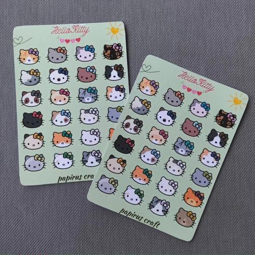 Hello Kitty 24 Lü Sticker Çıkartma