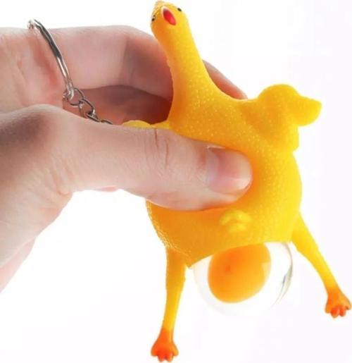 Yumurtlayan Eğlenceli Tavuk Anahtarlık