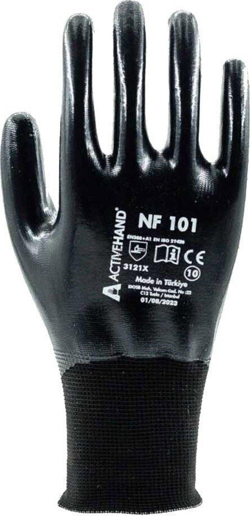 Tam Nitril Kaplı Polyester Eldiven Nf 101 Sy/Sy No:10