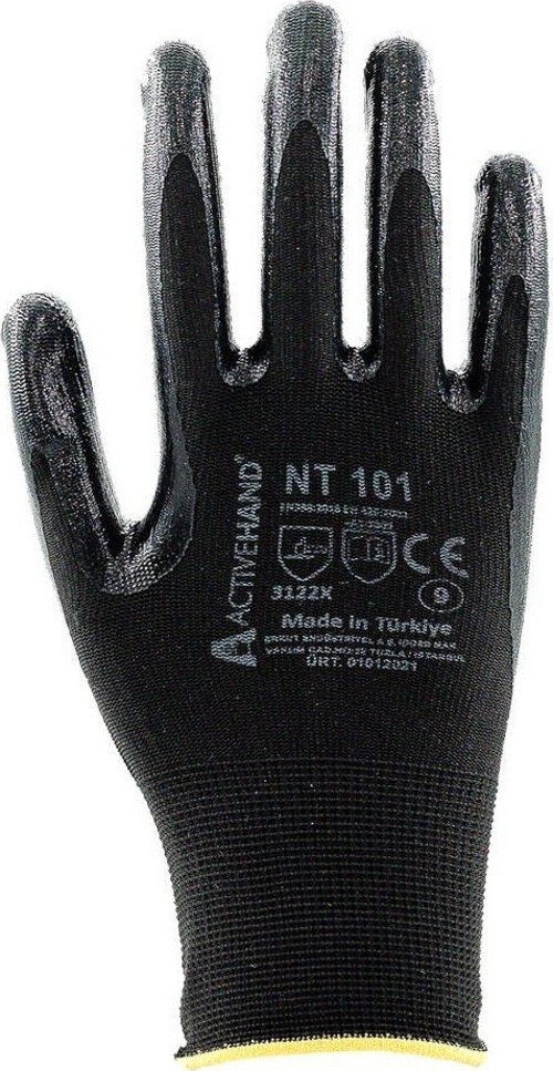 Nt 101 Sy/Sy No:8 Nitril Kaplı Polyester Eldiven