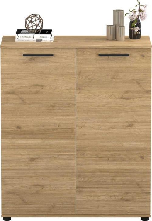 Trendline Çok Amaçlı İki Kapaklı 5 Raflı Dolap Florida Meşe 91x108x35 cm