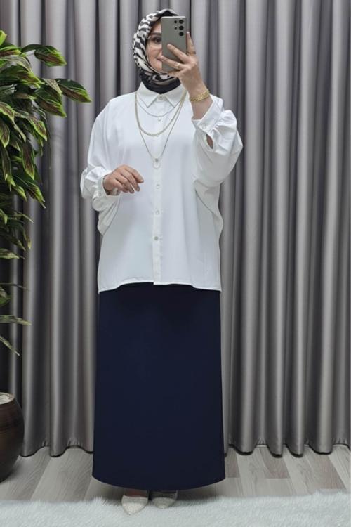 Kadın Giyim Krep Kalem Etek