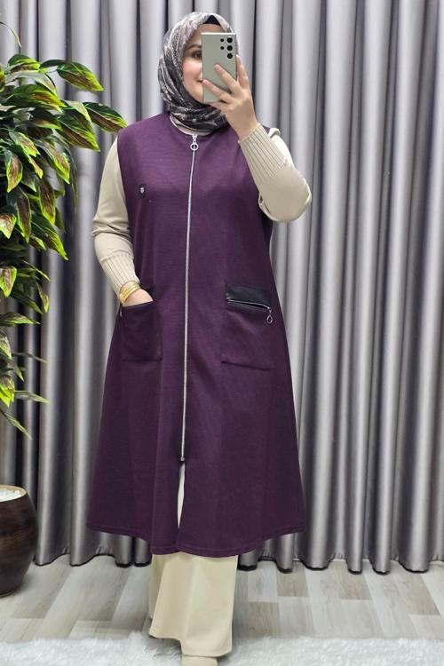 Kadın Tesettür Giyim Büyük Beden Ottoman Yelek 