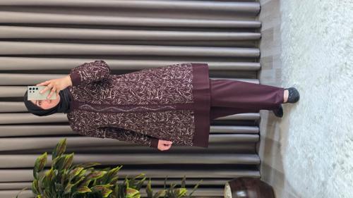 Kadın Giyim Şerit Desenli Samira Takım