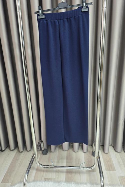 Kadın Giyim Büyük Beden Bol Paça Scuba Pantolon