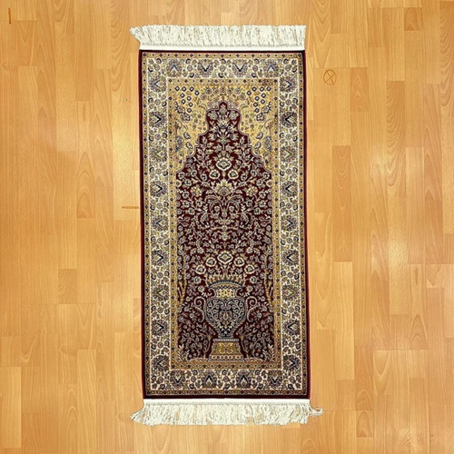  Mihrâb-ı Gülzâr Motifli 70x120 CM İpek Seccade