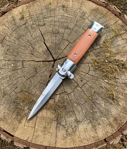 SW544A Ahşap Kabze Survival Auto Kamp Çakısı