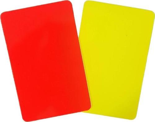 Sarı Kırmızı Kart 11 x 7 cm , Parlak
