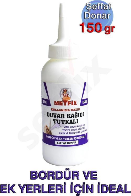 Hazır Sıvı Duvar Kağıdı Tutkalı 150gr, Şeffaf Donar, Bordür Ve Ek Yerleri İçin İdeal