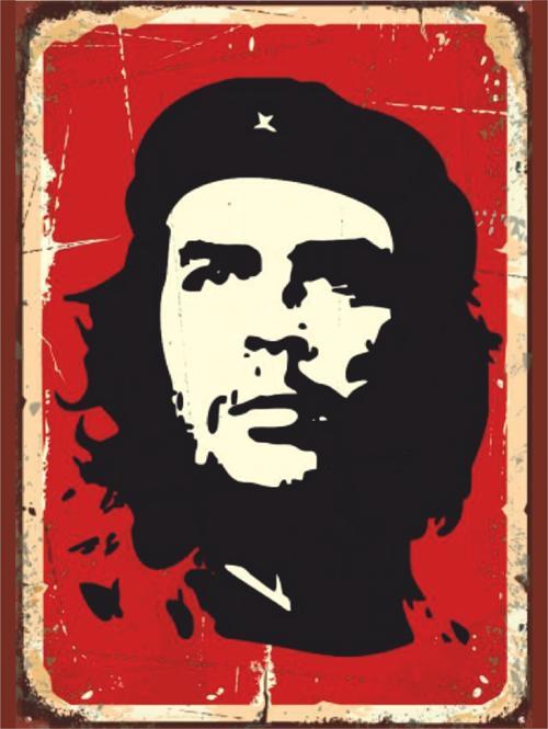 Che Guevara Retro Ahşap Poster Tablo | Devrim Temalı Vintage Duvar Dekoru