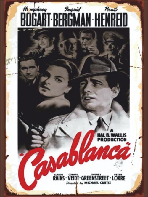 Casablanca Film Afişi | Retro Klasik Sinema Posteri