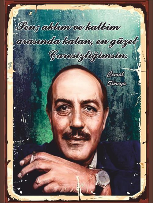 Cemal Süreya Tablo | En Güzel Çaresizlik Şiir Posteri