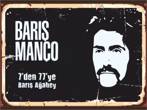 Barış Manço Temalı Retro Ahşap Poster Tablo | 7'den 77'ye Barış Ağabey