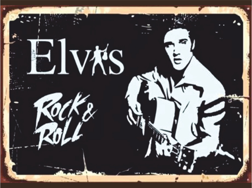 Elvis Presley Rock & Roll Temalı Retro Ahşap Poster Tablo | Vintage Müzik Dekoru