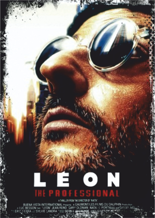 Léon The Professional Orijinal Afiş Temalı Ahşap Retro Poster Tablo
