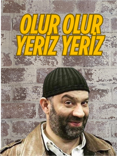 Olur Olur Yeriz Yeriz Yazılı Komik Ahşap Retro Poster Tablo