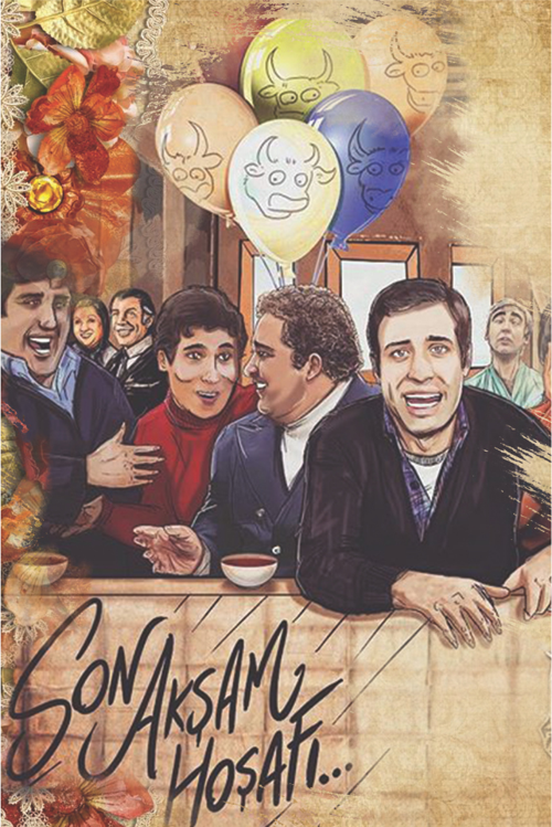 Son Akşam Hoşafı – Hababam Sınıfı Mezuniyet Gecesi Temalı Retro Ahşap Tablo