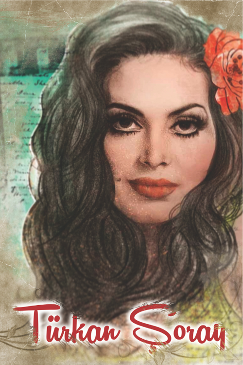 Türkan Şoray Retro Ahşap Tablo – Yeşilçam Sultanı İllüstrasyon Portre Tasarımı