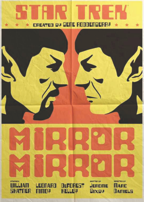 Star Trek Mirror Mirror Retro Poster | Ahşap Duvar Tablosu