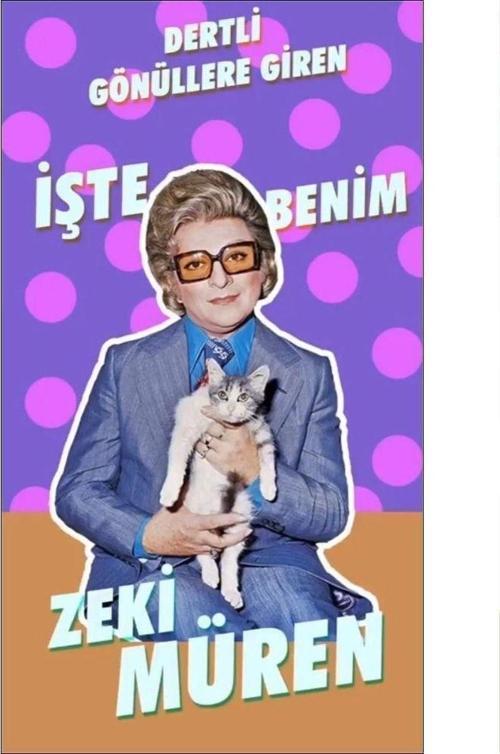 Zeki Müren Dertli Gönüllere Ahşap Retro Vintage Poster  