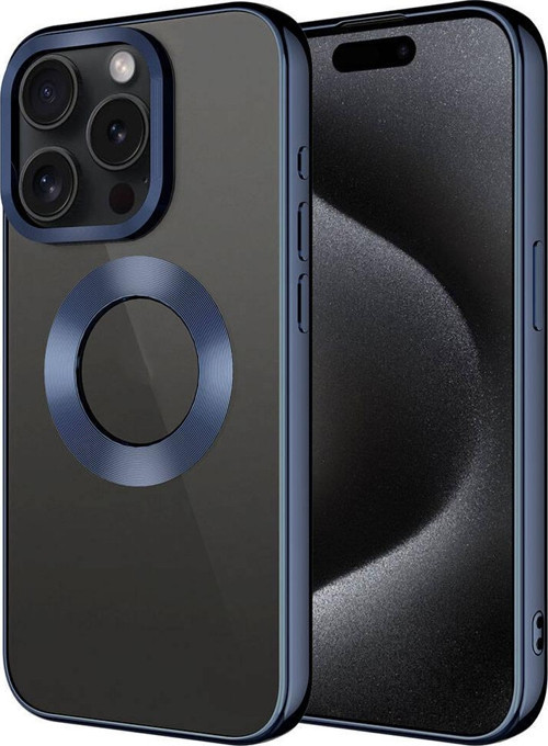 Apple iPhone 15 Pro Kılıf Tek Kamera Çerçeveli Logo Gösteren Zore Omega Kapak