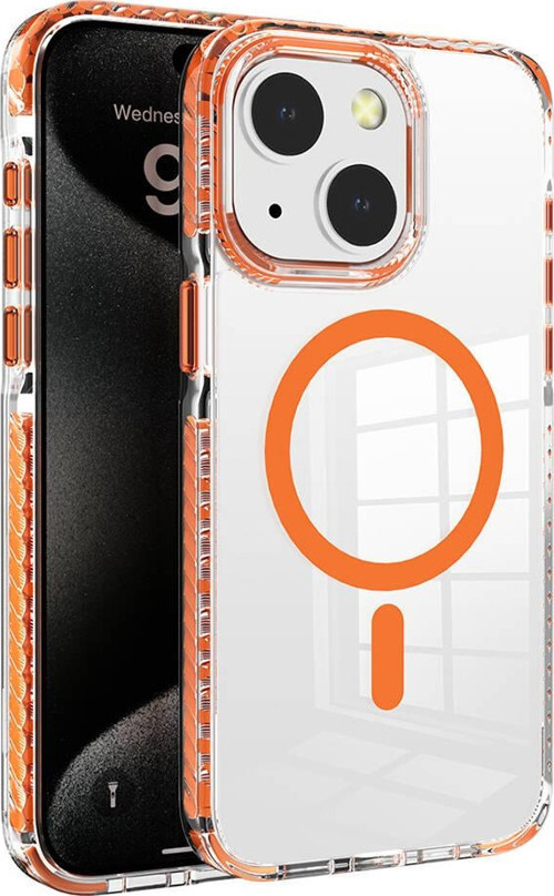 Apple iPhone 15 Kılıf M-safe Şarj Özellikli Airbagli Takılabilir Askı Aparatlı Zore Nana Kapak