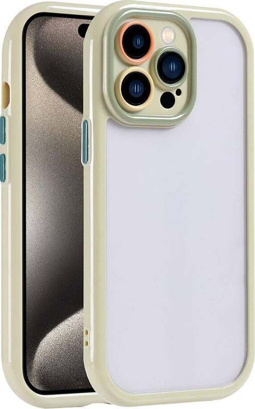 Apple iPhone 15 Pro Kılıf Kamera Korumalı Renkli Kenar ve Çerçeve Tasarımlı Zore Vitamin Kapak