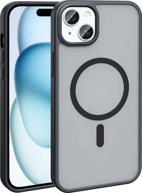 Apple iPhone 15 Kılıf M-safe Şarj Özellikli Mat Arka Yüzey Zore Sio Kapak