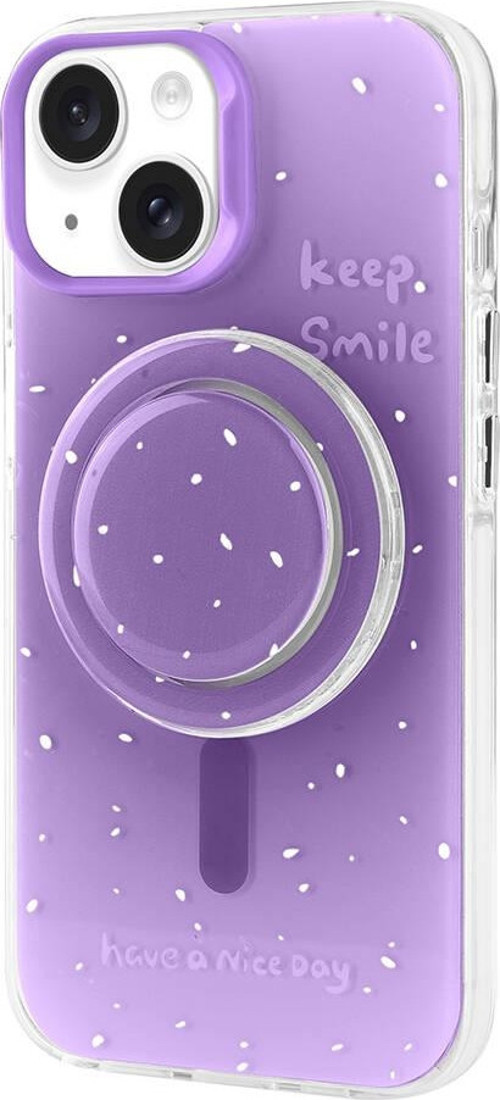 Apple iPhone 15 Kılıf M-safe Şarj Özellikli Tak-Çıkar Pop Soketli Zore Tiktok Kapak
