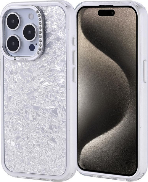 Apple iPhone 15 Pro Kılıf Taşlı Tasarımlı Zore Kapi Kapak