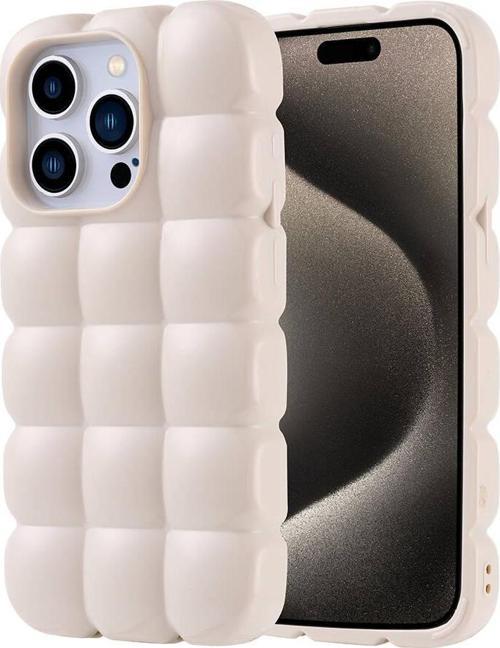 Apple iPhone 15 Pro Kılıf Parlak Esnek Silikon Zore Dom Dom Kapak