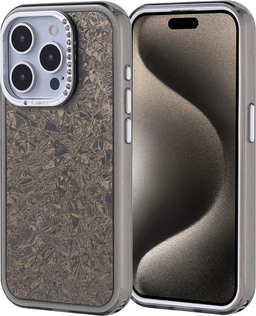 Apple iPhone 15 Pro Kılıf Taşlı Tasarımlı Zore Kapi Kapak