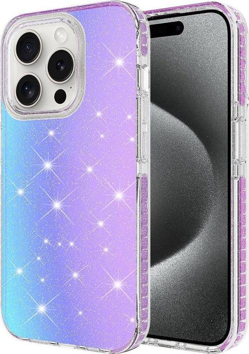 Apple iPhone 15 Pro Kılıf Parlak Renk Geçişli Zore Velle Kapak