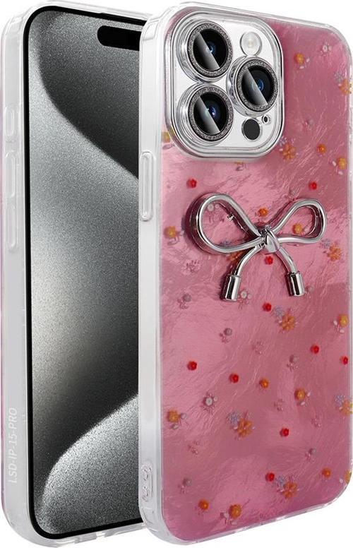 Apple iPhone 15 Pro Kılıf Kamera Korumalı Figürlü Zore Ponti Silikon Kapak