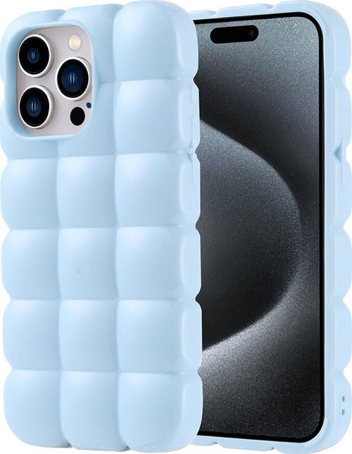 Apple iPhone 15 Pro Max Kılıf Parlak Esnek Silikon Zore Dom Dom Kapak