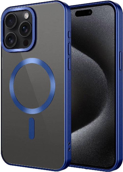Apple iPhone 15 Pro Max Kılıf Mat Tasarımlı M-safe Wireless Şarj Özellikli Zore Mat Setro Kapak