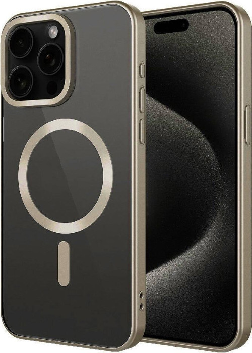 Apple iPhone 15 Pro Max Kılıf Mat Tasarımlı M-safe Wireless Şarj Özellikli Zore Mat Setro Kapak