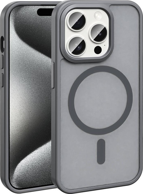 Apple iPhone 15 Pro Max Kılıf M-safe Şarj Özellikli Mat Arka Yüzey Zore Sio Kapak