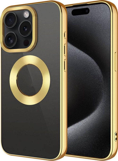 Apple iPhone 15 Pro Max Kılıf Tek Kamera Çerçeveli Logo Gösteren Zore Omega Kapak