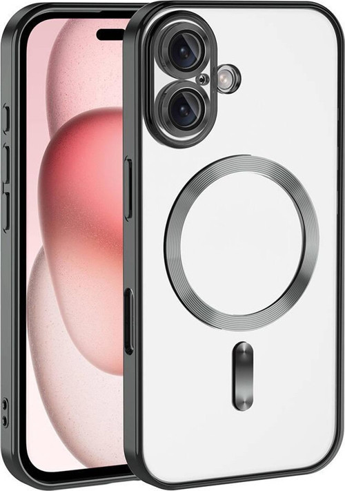 Apple iPhone 16 Kılıf Kamera Korumalı M-safe Wireless Şarj Özellikli Zore Demre Kapak