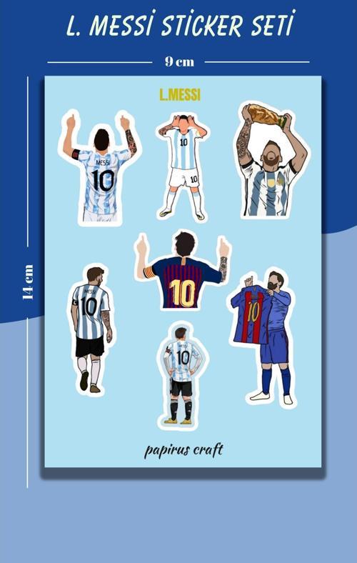 L. Messi Sticker , Etiket ,Çıkartma Seti
