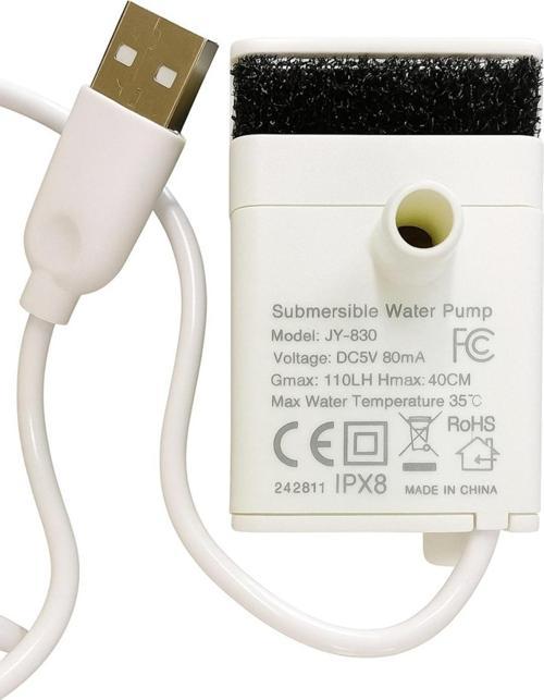 Anti-Burnt Özellikli, Ledli, Usb , Evcil Hayvan Su Sebili Yedek Pompa