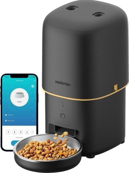 Pf02 Akıllı Kedi Köpek Otomatik Mama Kabı Siyah Türkiye Garantili