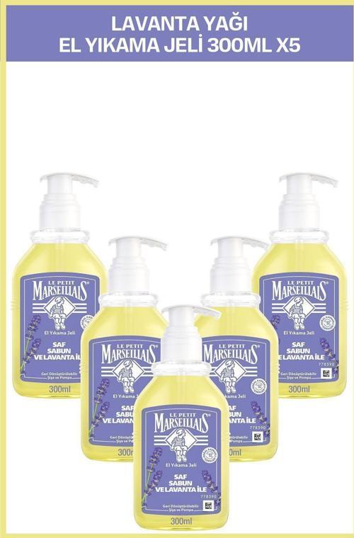Saf Sıvı Sabun Lavanta Yağı 300 Ml X5 Avantajlı Paket