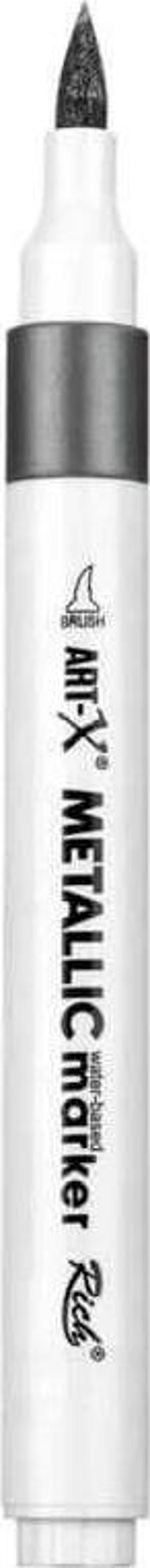 Acrylic Metallic Marker Su Bazlı Yaldızlı Boyama Markörü Metalik Siyah