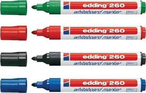 260 Whiteboard Marker Yazı Tahtası Kalemi Seti 4'lü Karışık
