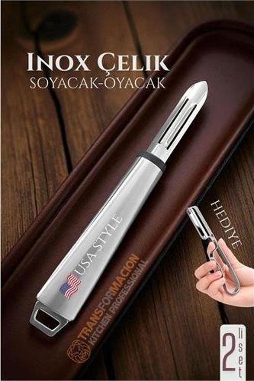 Inox Soyacak - Sebze Soyacağı - Kabak Dolma Oyacağı 2 li SET