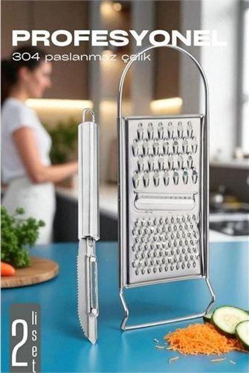 Rende Soyacak Seti - Sebze Oyacağı - Profesyonel Çelik 2 li set