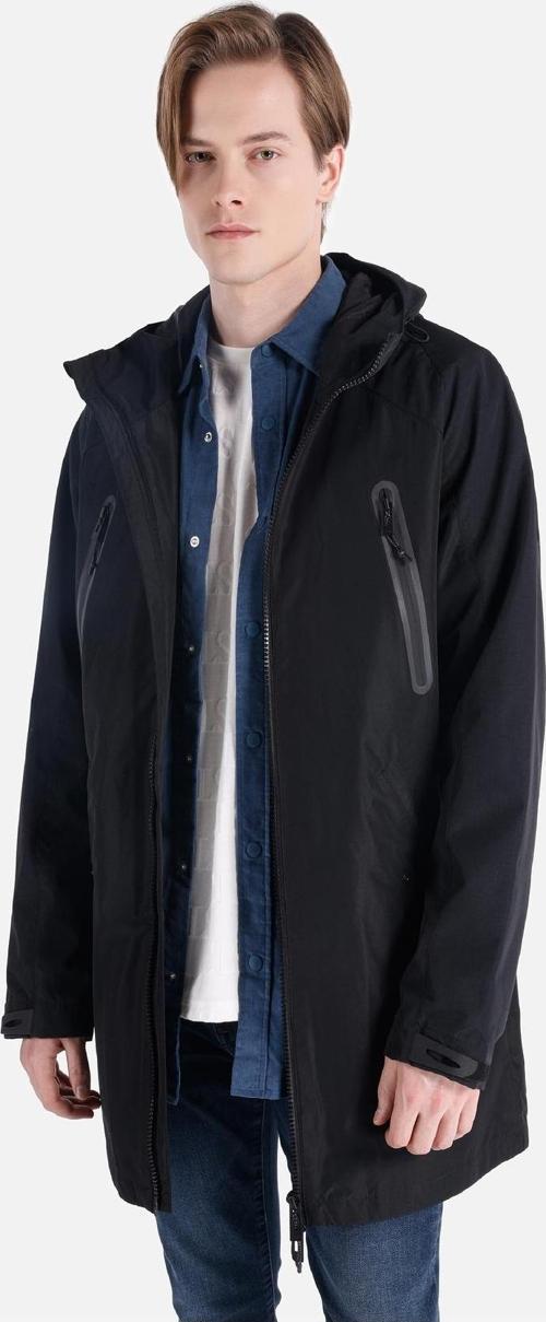 Regular Fit Erkek Siyah Kaban